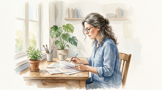 Beispielbild im Stil Aquarell